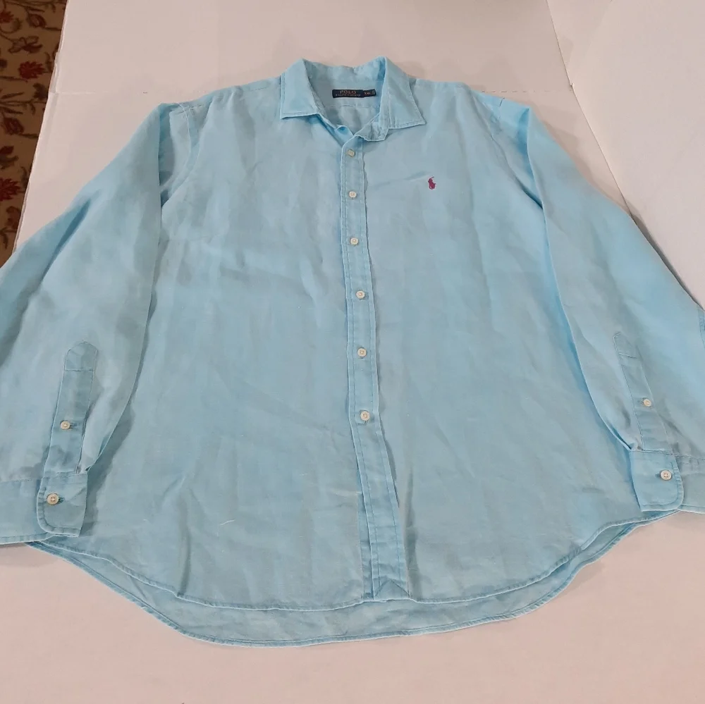Polo Ralph Lauren Linen Long Sleeve Shirt - Picture 2 of 6
